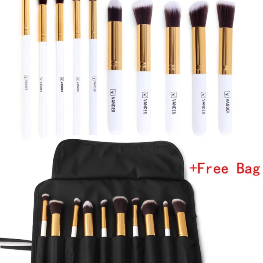 10Pcs Pro Makeup Cosmetic Brush Set